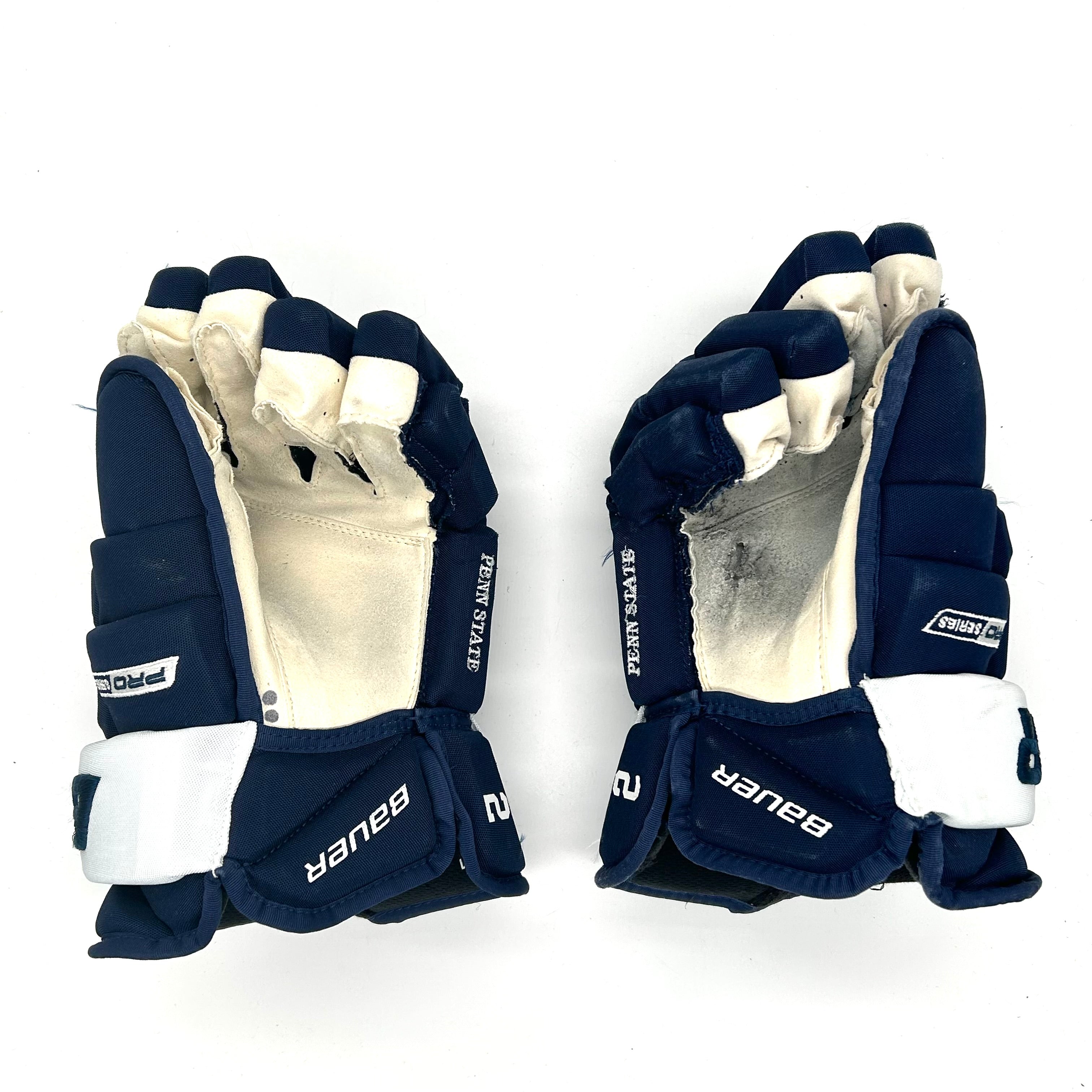 Bauer Pro Series - Gants Pro Stock d'occasion (bleu marine/blanc)